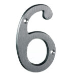 Taymor | Classic Number 6 - 4-in - Brushed Aluminum