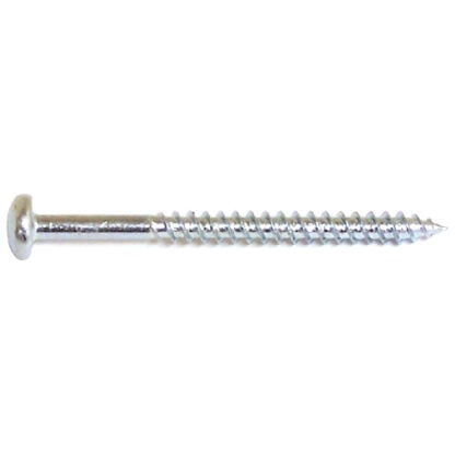 Reliable | Pan-Head Wood Screws - #5 - 3/4-in - Zinc-Plated - Square Drive - 100 per Pack