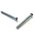 Reliable | Fasteners Flat-Head Zinc-Plated Quadrex Screw - #8 X 2-in - Self-Tapping - Type a - 100 per Pack