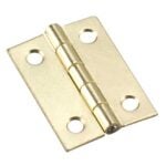 Onward | Fixed-Pin Hinges - 1 1/2-in X 2-in - Brass - 2-Pack