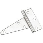 Onward Heavy Duty T-Hinge - 4-in W x 3 7/16-in H - Fixed Pin - Stainless Steel - 2 Per Pack 925SSR -