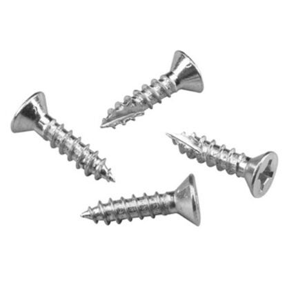 Onward | Flat-Head Wood Screws - #9 X 3/4" - Brushed Chrome - 12/box