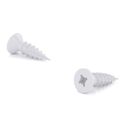 Onward | Flat-Head Quadrex Drive Wood Screw - #9 X 3/4-in - Type 17 - White - 12 per Pack