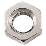 Precision | Standard Hexagon Machine Screw Nuts - #4 Dia - 40 Thread - Carbon Steel - 100 per Pack