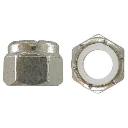 Precision | Zinc-Plated Pozi-Lok Nylon Insert Hex Stop Nut - #10 Dia - 24 Thread - Grade 2 - 100 per Pack