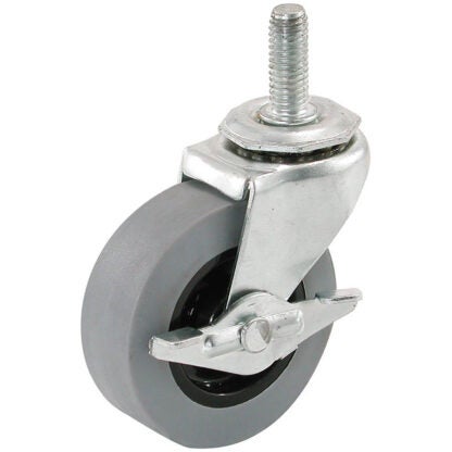 Shepherd Hardware 3264 Swivel Caster with Brake 80 Lb Weight Capacity 2 in Dia Wheel