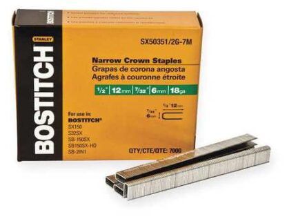 Stanley-Bostitch 460923 18 Gal Narrow Finish Staple - 0.21 & 0.5 in.