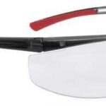 Safety Glasses, Wraparound Clear Polycarbonate Lens, Anti-Fog, Anti-Static, Scratch-Resistant