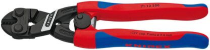 KNIPEX Tools 71 12 200 CoBolt High Leverage Compact Bolt Cutters with Spring Comfort Grip