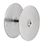 Door Hole Cover Plate 2-5/8 in. Diameter Satin Nickel