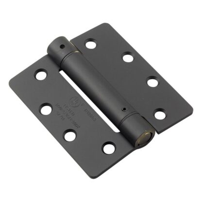 Onward 4 in. X 4-1/2 in. Flat Black Self Closing Full Mortise Spring Hinge