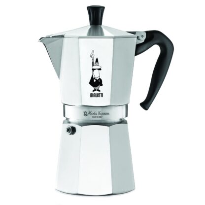 Bialetti Aluminum 9 Cup Stovetop Steamer Espresso Coffee Maker Brewer Silver