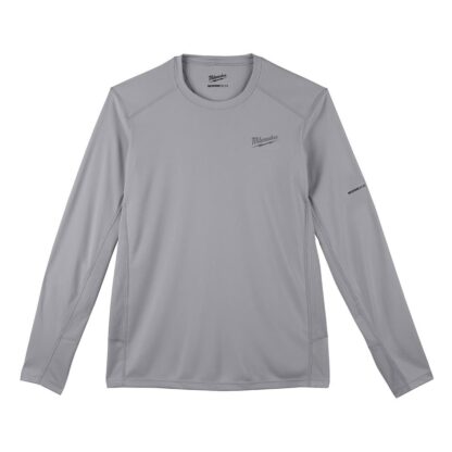 Milwaukee Gen II Men's Work Skin Extra Large Gray Light Weight Performance Long-Sleeve T-Shirt