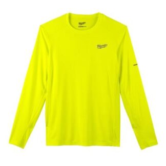 Milwaukee-415HV-XL WORKSKIN Lightweight Performance Shirt - Long Sleeve - HI Vis Yellow XL