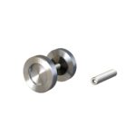 Richelieu 246207102BC Flush Pull for Pocket or Barn Doors Stainless Steel Hardware Accessories and Parts Barn Door Hardware Components Door Pulls