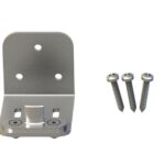 Onward Adjustable Lower Guide for Wood Door, Stainless Steel