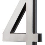 LED Backlit House Number - Satin Nickel #4