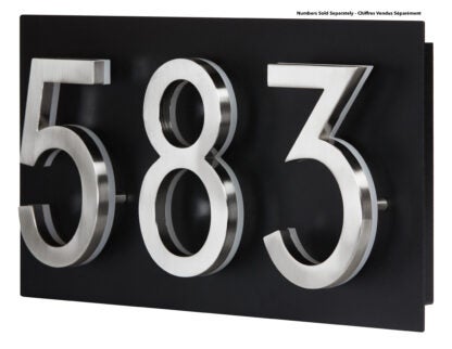 Small Rectangular Address Plaque for LED Backlit Numbers (1 to 3 Digits)