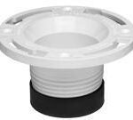 Oatey | 3-in Dia. Black ABS Twist-N-Set Toilet Flange