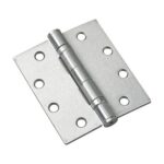 4 12inch 114 Mm Full Mortise Ball Bearing Butt Hinge, Brushed Chrome