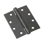 4 12inch 114 Mm Full Mortise Ball Bearing Butt Hinge, Black