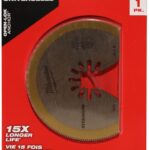 Milwaukee Tool 3-1/2 in. Titanium Segmented Bi-Metal Universal Fit Multi-Tool Oscillating Blade (1-Pack)