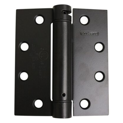 4 12inch 114 Mm Full Mortise Adjustable Spring Hinge, Flat Black