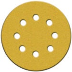 Norton 49219 5 180 Grit Hook & Loop Sanding Discs with 8 Holes 25 Count