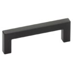 Emtek 86705US19 4 in. Center to Center Warwick Cabinet Pull Flat Black