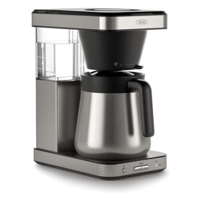 OXO 8-Cup Stainless Steel Brew Coffee Maker with Single-Serve Capability, Silver