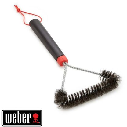 Weber 12In Three-Sided Bristle Grill Brush