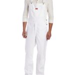 Dickies Men's Painter's Bib Overalls - White Size 36 30 (8953)