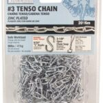 Tenso Chain, Zinc, 3/0 X 100 Ft.