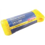 Corde Torsadée En Polypropylène KingCord, Jaune, 100 Pi