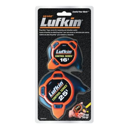 Lufkin 25 Ft. L X 1 in. W Tape Measure Set Orange 2 Pk