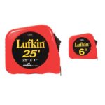 Lufkin 25 Ft. L X 1 in. W Tape Measure Set Orange 1 Pk