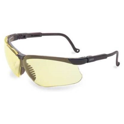 Hydroshield Genesis General Purpose Safety Eyewear, Hydroshield Anti-fog Amber Lens, Half Framed/wra