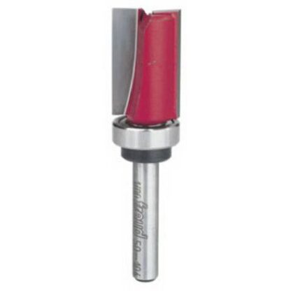 Freud 5/8" (Dia.) Top Bearing Flush Trim Bit with 1/4" Shank (50-104), Red