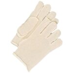 10-1-105 Cotton Fleece Glove Liner Outseam Sewn