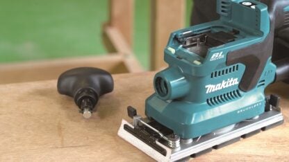 Makita DBO380Z LXT Bushless Finishing Sande 18V Bae Unit