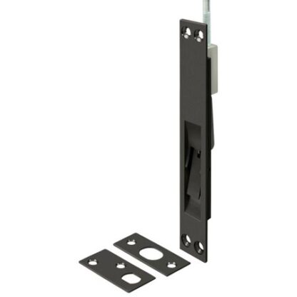 12EFB10B 12 Extension Flush Bolt; Solid Brass; Oil Rubbed Bronze Finish