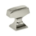 Amerock Mulholland 1-1/4 in. 32 Mm L Polished Nickel Square Cabinet Knob