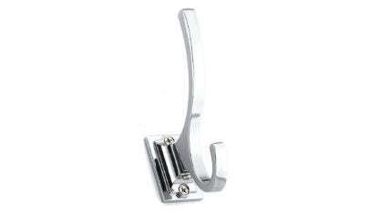 Richelieu Rh1233021140 4 Double Metal Coat Hook - Chrome