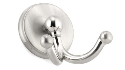 Richelieu Bp7902195 2-3/4 Double Metal Coat Hook - Nickel