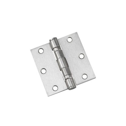 Richelieu 4821-B 3-1/2 X 3-1/2 Ball Bearing Square Mortise Door Hinge - Nickel