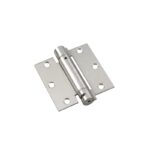 Richelieu 5821-R 3-1/2 X 3-1/2 Spring Square Corner Mortise Door Hinge - Chrome