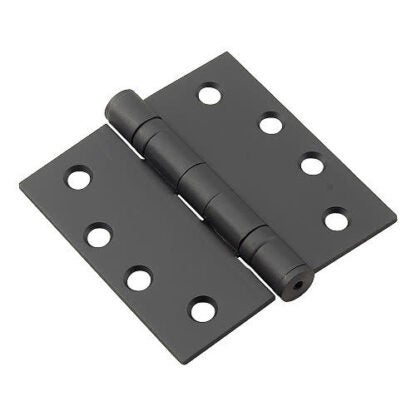 Richelieu 4822-B 4 X 4 Ball Bearing Square Corner Mortise Door Hinge - Black