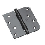 Richelieu 81822-B 4 X 4 Plain Bearing Square and 5/8 Radius Corner Mortise Door Hinge -