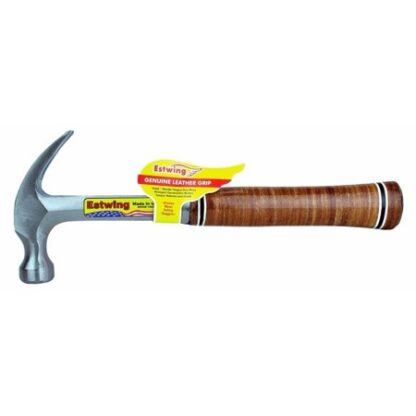 Estwing E12C Smooth Face Curved Claw Hammer with Leather Grip