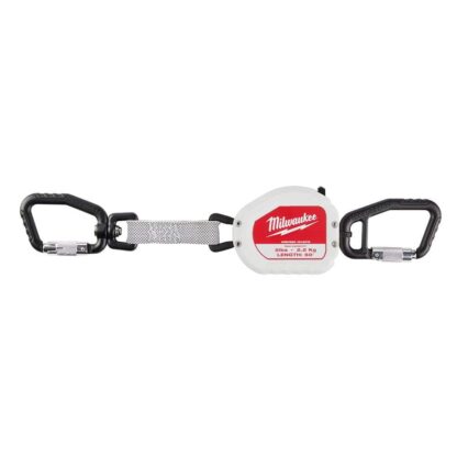 MILWAUKEE TOOL 48-22-8825 5Lbs 50 Retractable Tool Lanyard, 1.023, Gray,